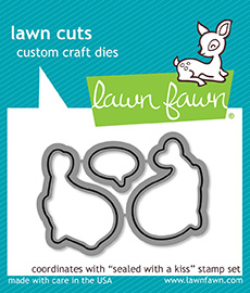 Lawn Fawn - sealed with a kiss lawn cuts