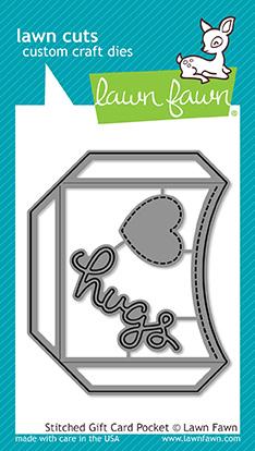 Lawn Fawn - stitched gift card pocket