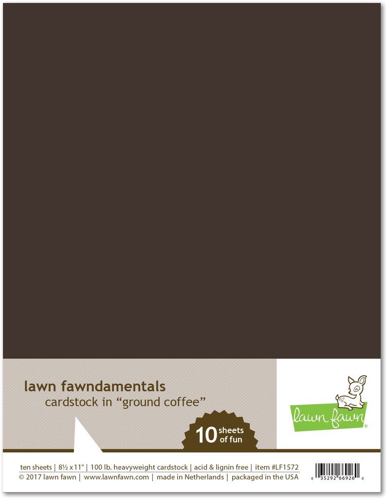Lawn Fawn - ground coffee cardstock
