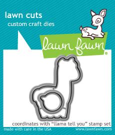Lawn Fawn - llama tell you - lawn cuts