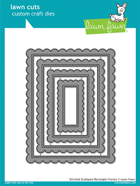 Lawn Fawn - stitched scalloped rectangle frames