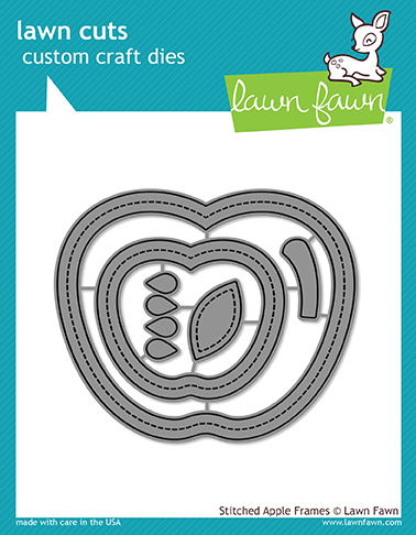 Lawn Fawn - stitched apple frames
