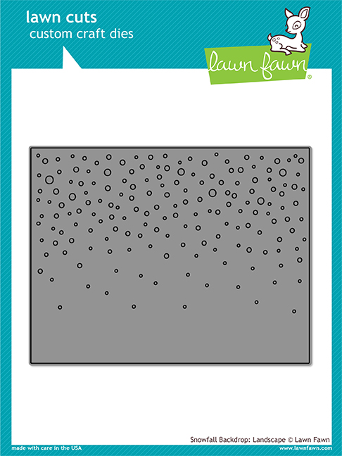 Lawn Fawn - snowfall backdrop: landscape