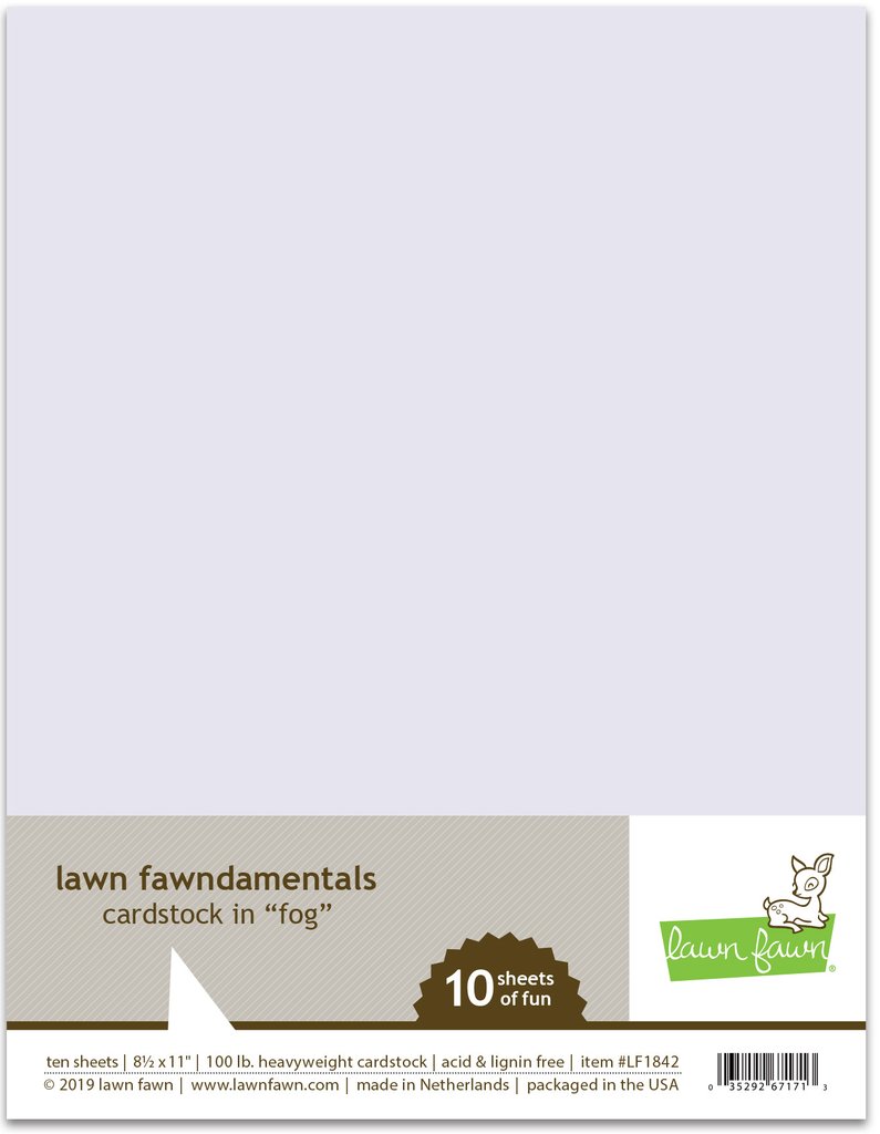 Lawn Fawn - fog cardstock