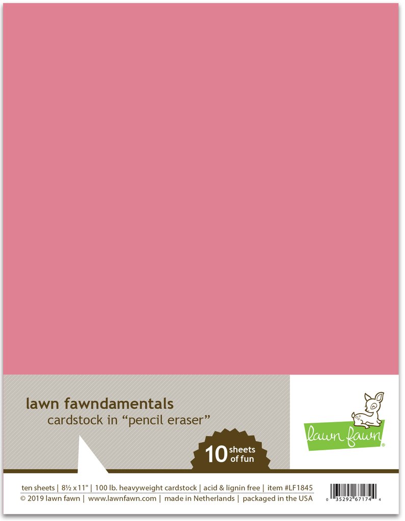 Lawn Fawn - pencil eraser cardstock