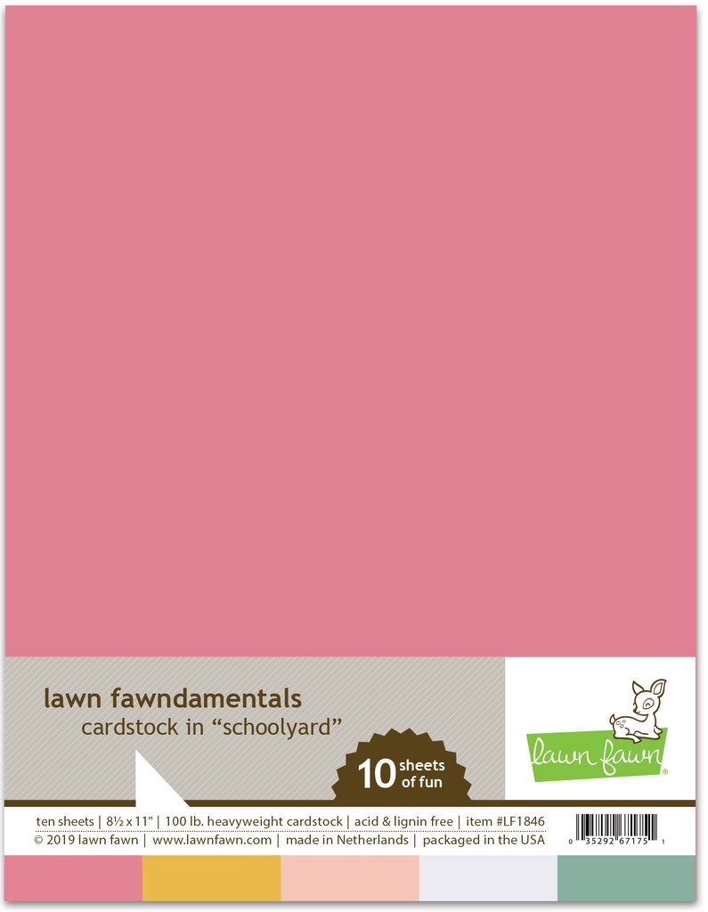 **NEW* - Lawn Fawn - schoolyard pack cardstock