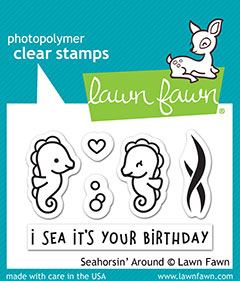 Lawn Fawn - seahorsin' around