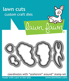 Lawn Fawn - seahorsin' around - lawn cuts