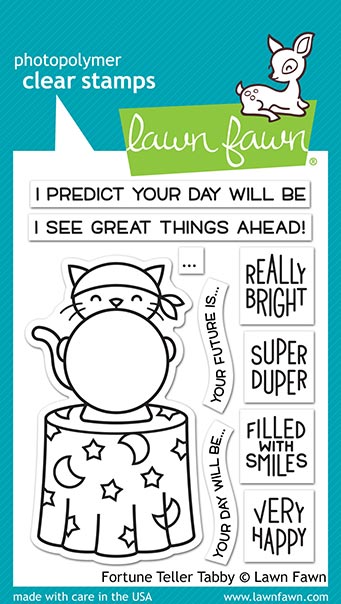 Lawn Fawn - fortune teller tabby