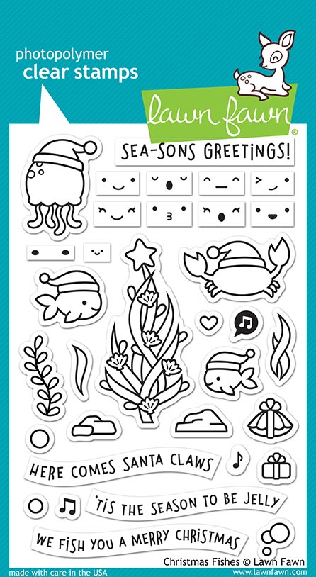 Lawn Fawn - christmas fishes