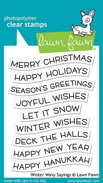 Lawn Fawn - winter wavy sayings