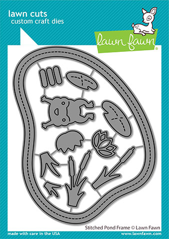 Lawn Fawn - stitched pond frame
