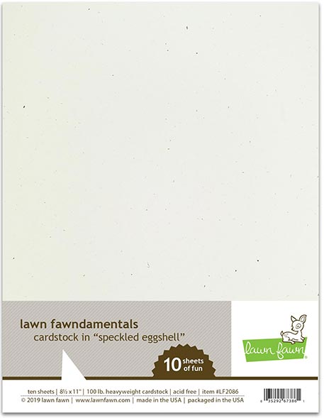 Lawn Fawn - speckled eggshell cardstock