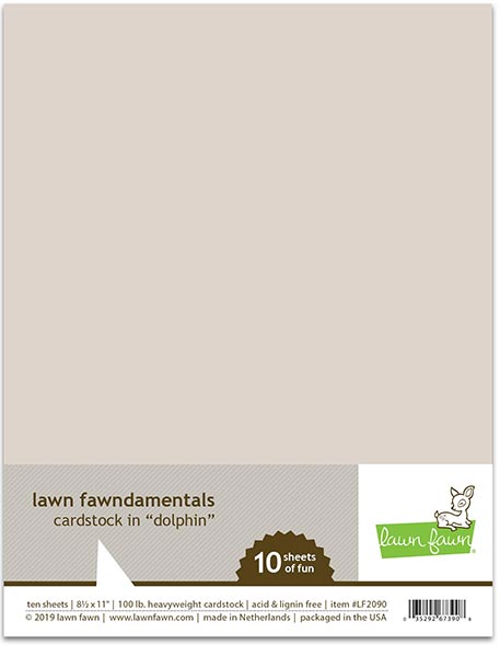Lawn Fawn - dolphin cardstock