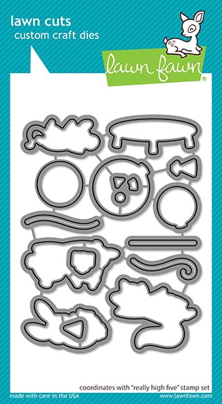 Lawn Fawn - really high five - lawn cuts