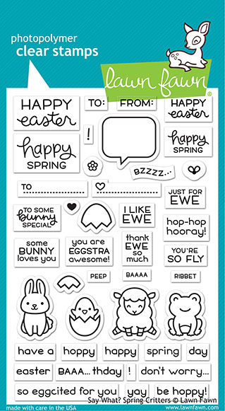 Lawn Fawn - say what? spring critters