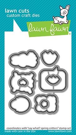 Lawn Fawn - say what? spring critters - lawn cuts