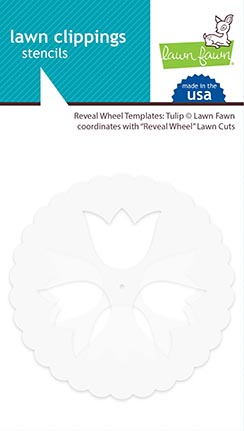 Lawn Fawn - reveal wheel templates: tulip
