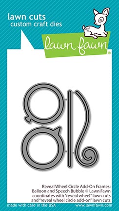 Lawn Fawn - reveal wheel circle add-on frames: balloon and speech bubble