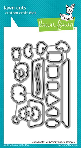 Lawn Fawn - crazy antics - lawn cuts