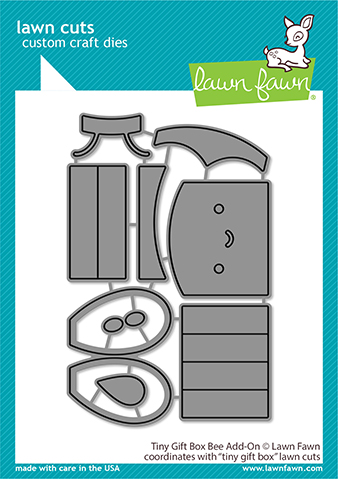 Lawn Fawn - tiny gift box bee add-on