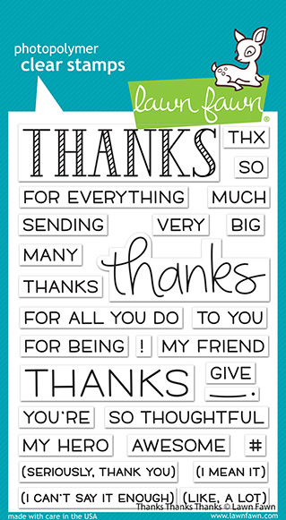Lawn Fawn - thanks thanks thanks