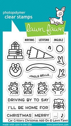 Lawn Fawn - car critters christmas add-on