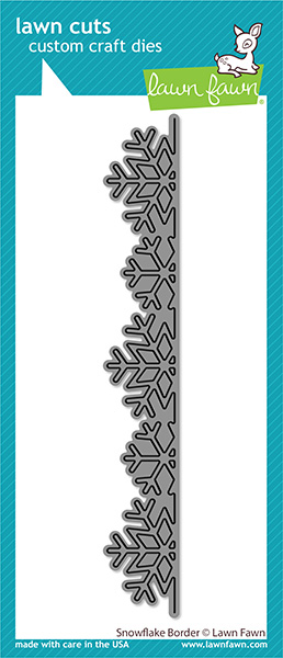 Lawn Fawn - snowflake border