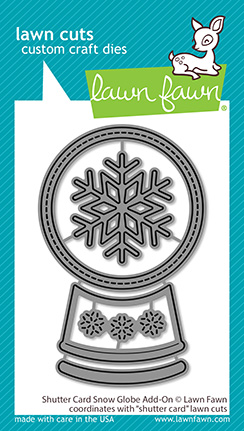 Lawn Fawn - shutter card snow globe add-on