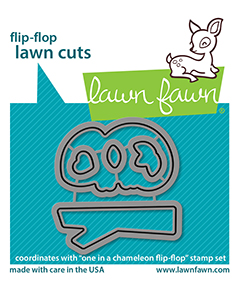 Lawn Fawn - one in a chameleon flip-flop - lawn cuts