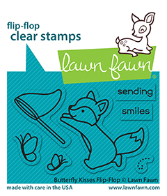 Lawn Fawn - butterfly kisses flip-flop