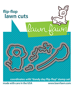 Lawn Fawn - dandy day flip-flop - lawn cuts