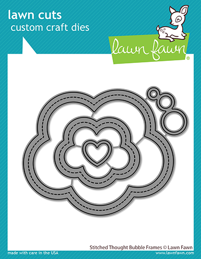 Lawn Fawn - stitched thought bubble frames
