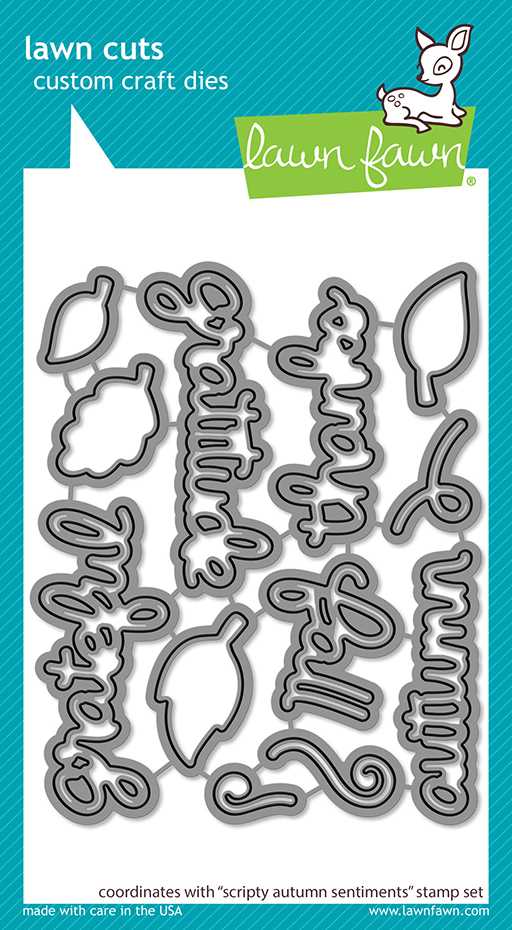 Lawn Fawn - scripty autumn sentiments lawn cuts
