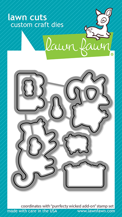 Lawn Fawn - purrfectly wicked add-on lawn cuts
