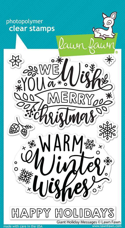 Lawn Fawn - giant holiday messages