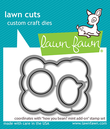Lawn Fawn - how you bean? mint add-on lawn cuts