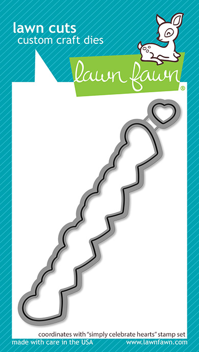 Lawn Fawn - simply celebrate hearts lawn cuts