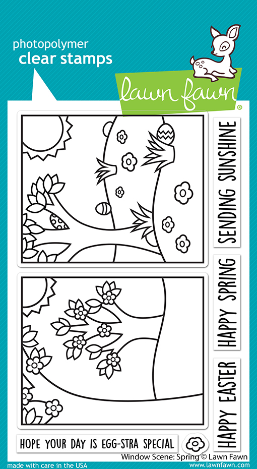 Lawn Fawn - window scene: spring