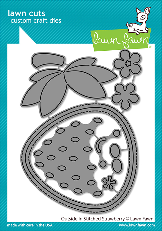 #Lawn Fawn - outside in stitched strawberry