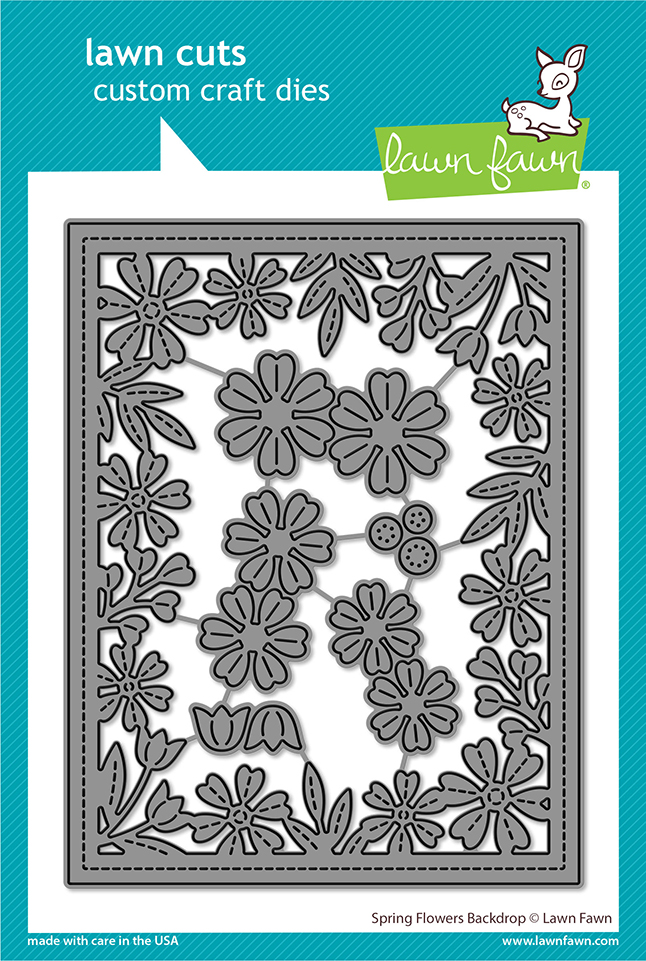 Lawn Fawn - spring flowers backdrop (SO)