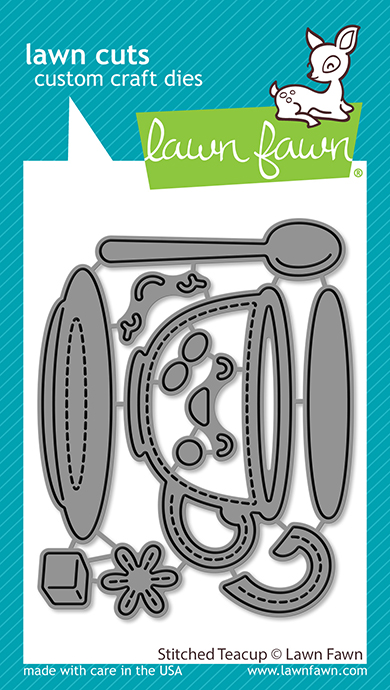 Lawn Fawn - stitched teacup