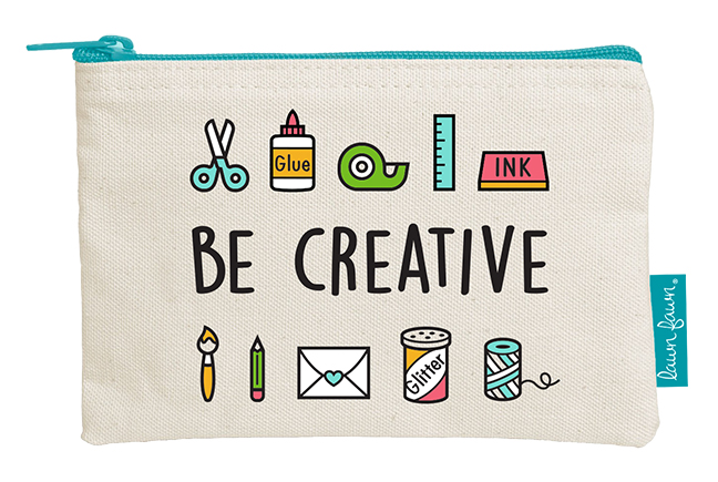 Lawn Fawn - zipper pouch - be creative