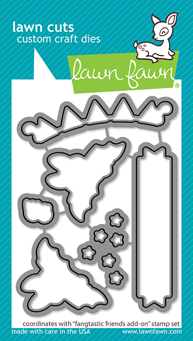 Lawn Fawn - fangtastic friends add-on - lawn cuts