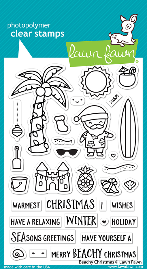 Lawn Fawn - beachy christmas