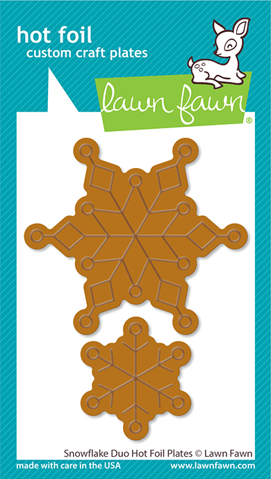 Lawn Fawn - snowflake duo hot foil plates