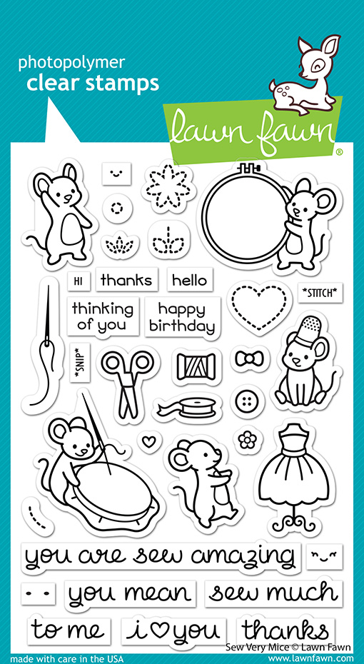 Lawn Fawn - Sew Very Mice
