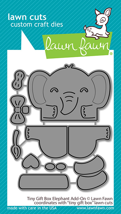 Lawn Fawn - Tiny Gift Box Elephant Add-On