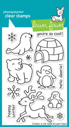 Lawn Fawn- Stamps - Critters in the Snow STAMP AND MATCHING DIE