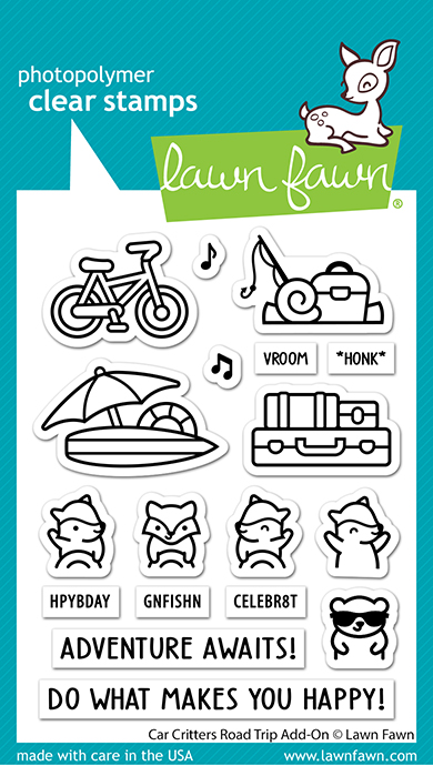 Lawn Fawn - car critters road trip add-on
